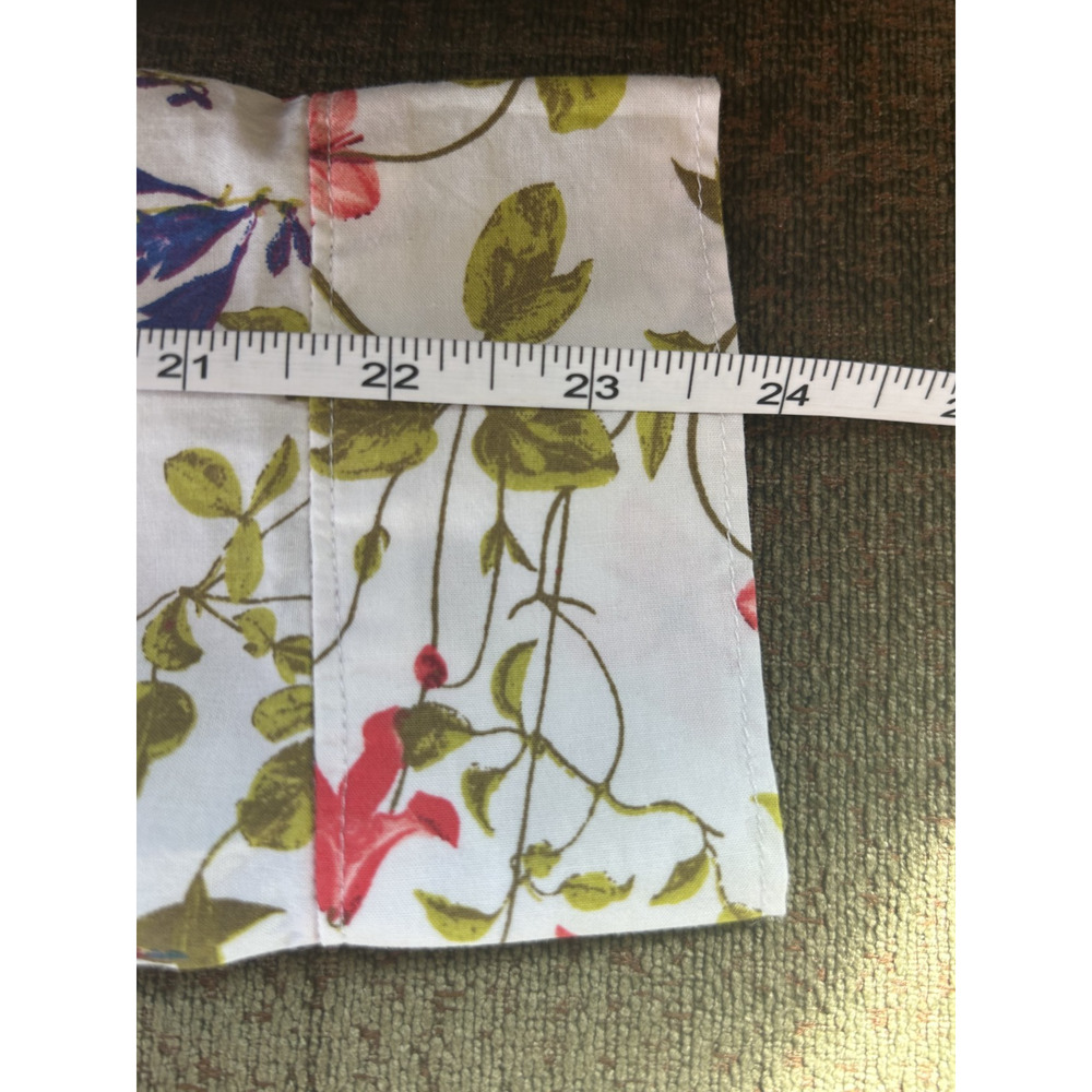 Lands’ End Floral Cotton Button Down Shirt M Cottagecore - Picture 10 of 11